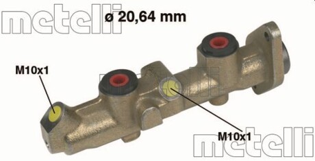 Главный тормозной цилиндр METELLI 05-0251 (фото 1)