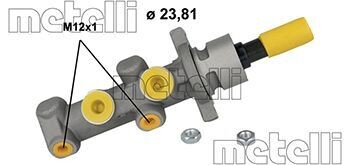 Главный тормозной цилиндр METELLI 05-0426