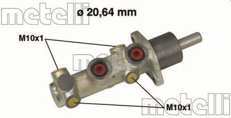 Главный тормозной цилиндр METELLI 05-0525