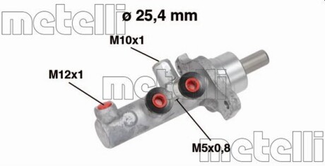 Циліндр гідравлічний гальмівний METELLI 050570