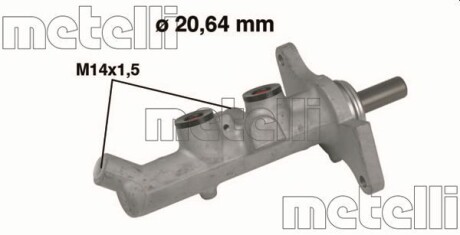 Главный тормозной цилиндр METELLI 05-0593