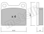 Комплект гальмівних колодок (дискових) METELLI 22-0003-0 (фото 1)