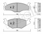 Комплект гальмівних колодок (дискових) METELLI 22-0045-0 (фото 1)