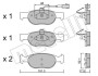 Комплект гальмівних колодок (дискових) METELLI 22-0079-0 (фото 1)