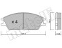 Комплект гальмівних колодок (дискових) METELLI 22-0081-0 (фото 1)