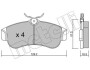 Комплект гальмівних колодок (дискових) METELLI 22-0123-0 (фото 1)