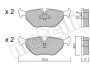 Комплект гальмівних колодок (дискових) METELLI 22-0125-0 (фото 1)