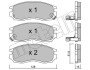 Комплект гальмівних колодок (дискових) METELLI 22-0224-0 (фото 1)