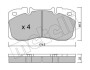 Комплект гальмівних колодок (дискових) METELLI 22-0268-0 (фото 1)