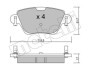 Комплект гальмівних колодок (дискових) METELLI 22-0319-0 (фото 2)