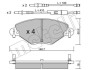 Комплект гальмівних колодок (дискових) METELLI 22-0331-0 (фото 1)