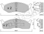 Комплект гальмівних колодок (дискових) METELLI 22-0356-0 (фото 1)