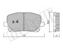 Комплект гальмівних колодок (дискових) METELLI 22-0427-0 (фото 1)