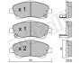 Комплект гальмівних колодок (дискових) METELLI 22-0450-0 (фото 1)