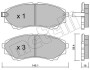 Комплект гальмівних колодок (дискових) METELLI 22-0610-0 (фото 1)