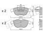 Комплект гальмівних колодок (дискових) METELLI 22-0666-2 (фото 1)