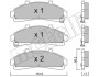 Комплект гальмівних колодок (дискових) METELLI 22-0683-0 (фото 1)