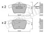 Комплект гальмівних колодок (дискових) METELLI 22-0688-0 (фото 1)