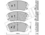 Комплект гальмівних колодок (дискових) METELLI 22-0783-1 (фото 1)