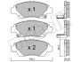 Комплект гальмівних колодок (дискових) METELLI 22-0865-0 (фото 1)