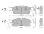 Комплект гальмівних колодок (дискових) METELLI 22-0927-4 (фото 1)