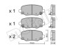 Комплект гальмівних колодок (дискових) METELLI 22-1002-1 (фото 1)