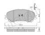 Комплект гальмівних колодок (дискових) METELLI 22-1010-0 (фото 1)