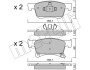 Комплект гальмівних колодок (дискових) METELLI 22-1035-0 (фото 1)