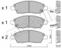 Комплект гальмівних колодок (дискових) METELLI 22-1079-0 (фото 1)