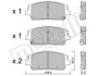 Комплект гальмівних колодок (дискових) METELLI 22-1244-0 (фото 1)