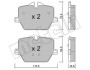 Комплект гальмівних колодок (дискових) METELLI 22-1266-0 (фото 1)