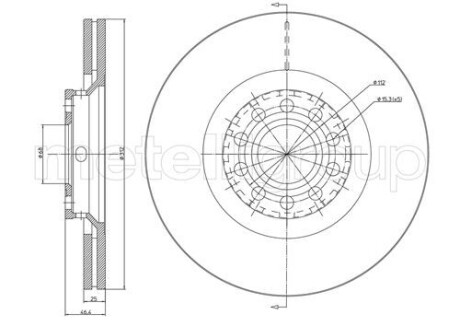 Тормозной диск METELLI 23-0726C