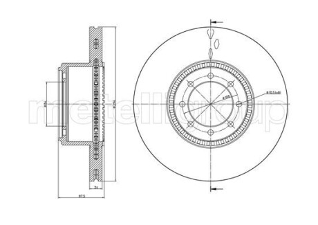 Тормозной диск METELLI 23-0994C