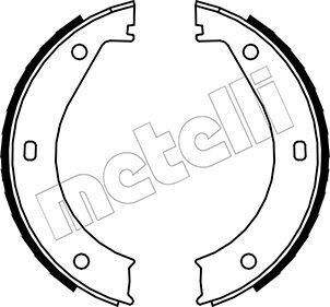 Комплект тормозных колодок, стояночная тормозная система METELLI 53-0013