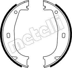 Комплект тормозных колодок, стояночная тормозная система METELLI 53-0016