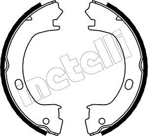 Комплект тормозных колодок, стояночная тормозная система METELLI 53-0031