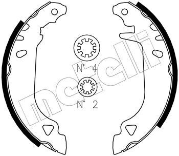 Комплект тормозных колодок METELLI 53-0066J