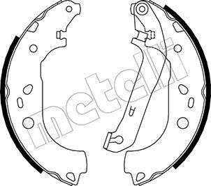 Комплект тормозных колодок METELLI 53-0142