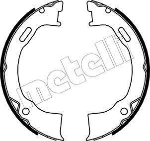 Комплект тормозных колодок, стояночная тормозная система METELLI 53-0146 (фото 1)