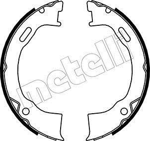 Комплект тормозных колодок, стояночная тормозная система METELLI 53-0146