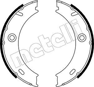 Комплект тормозных колодок, стояночная тормозная система METELLI 53-0240