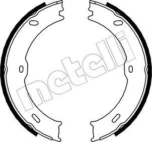 Комплект тормозных колодок, стояночная тормозная система METELLI 53-0246