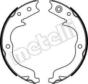 Комплект тормозных колодок, стояночная тормозная система METELLI 53-0268