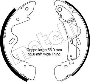 Комплект тормозных колодок METELLI 53-0291