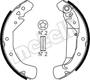Комплект тормозных колодок METELLI 53-0311