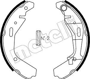 Комплект тормозных колодок METELLI 53-0318