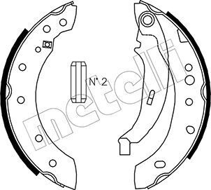 Комплект тормозных колодок METELLI 53-0332