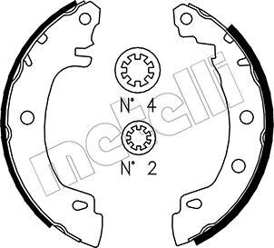 Комплект тормозных колодок METELLI 53-0353