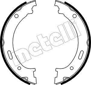 Комплект тормозных колодок, стояночная тормозная система METELLI 53-0361