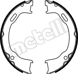 Комплект тормозных колодок, стояночная тормозная система METELLI 53-0364